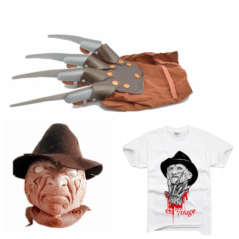 Комплект Freddy krueger латексная маска для вечеринок на Хэллоуин костюм взрослой