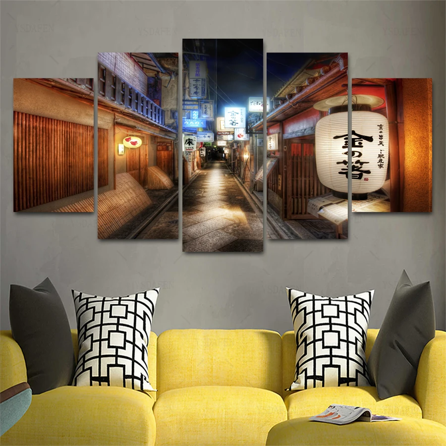 

Op de muur HD print olieverf modulaire foto Scenery poster kind room decor woondecoratie 5 stks canvas art z158