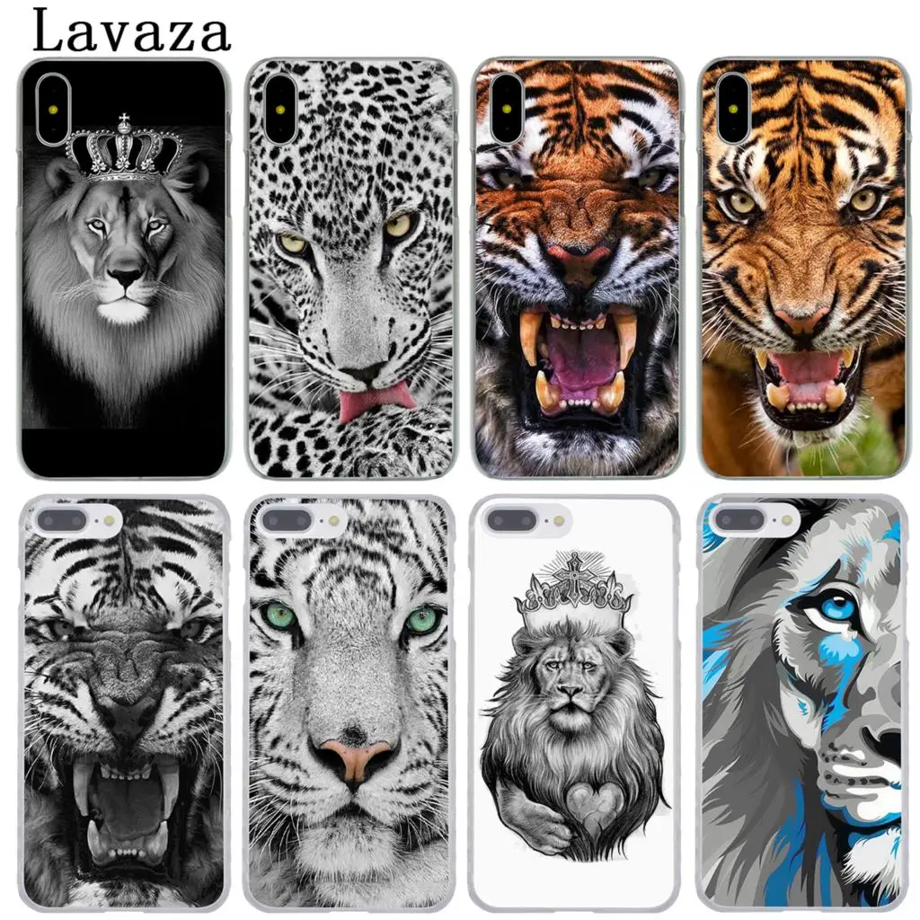 Модный классический чехол для телефона Lavaza с рисунком льва тигра волка Apple iPhone XR XS