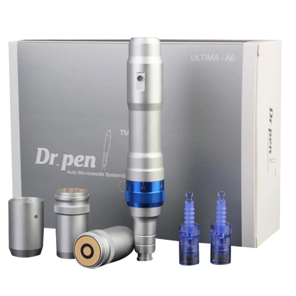 Ultima Dr.Pen A6 Derma ручка с 50 шт. иглой картридж Micro Needling Ручка беспроводная и Проводная