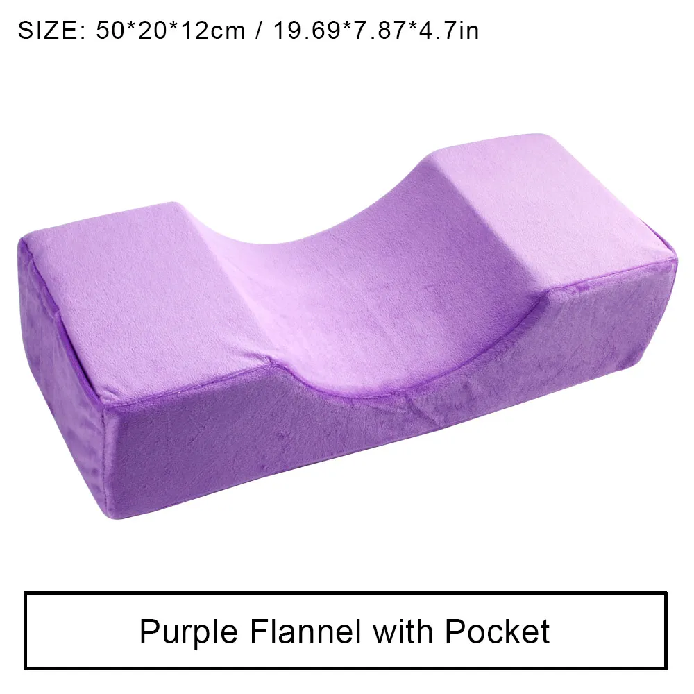 Purple Flannel Pillo Наращивание ресниц подушка пены памяти шеи ресниц подушка с акриловая полка органайзер стоячая ресница расширение салон макияж инструменты - Цвет: Purple Flannel Pillo
