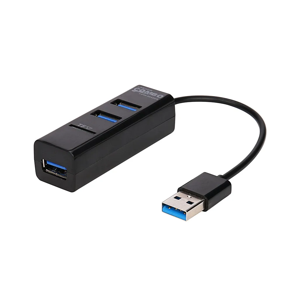 Мульти usb 2 в 1 комбо 3 порта USB 0 концентратор разветвитель карт ридер для SD TF Micro ПК