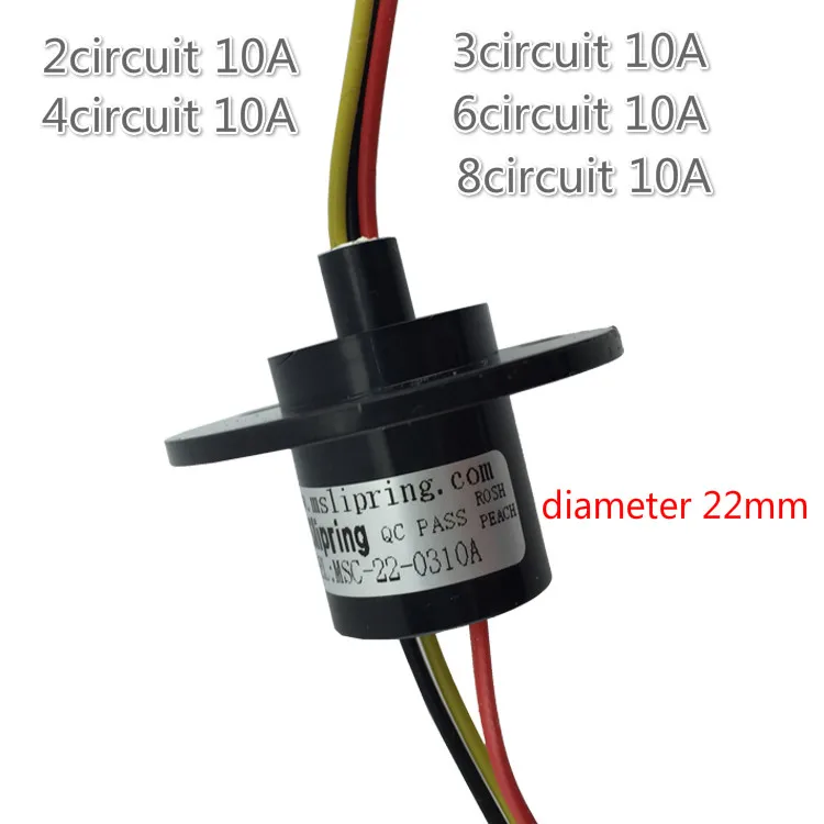 Slip Ring 2 3 4 6 8 10a Recreational Equipment Rotary Conductive Brush | Inductors