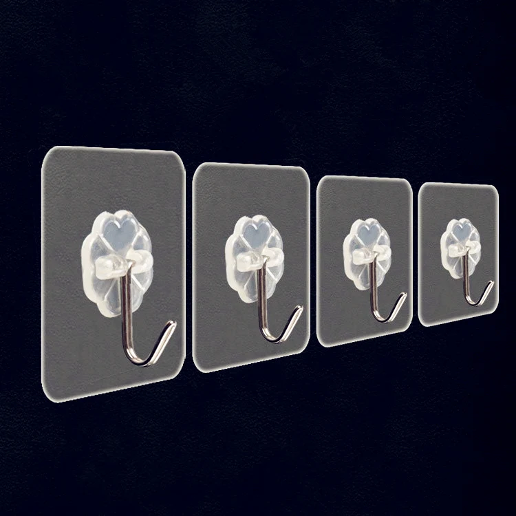 Прозрачные крепкие самоклеящиеся вешалки для дверей 15 шт. настенное полотенце