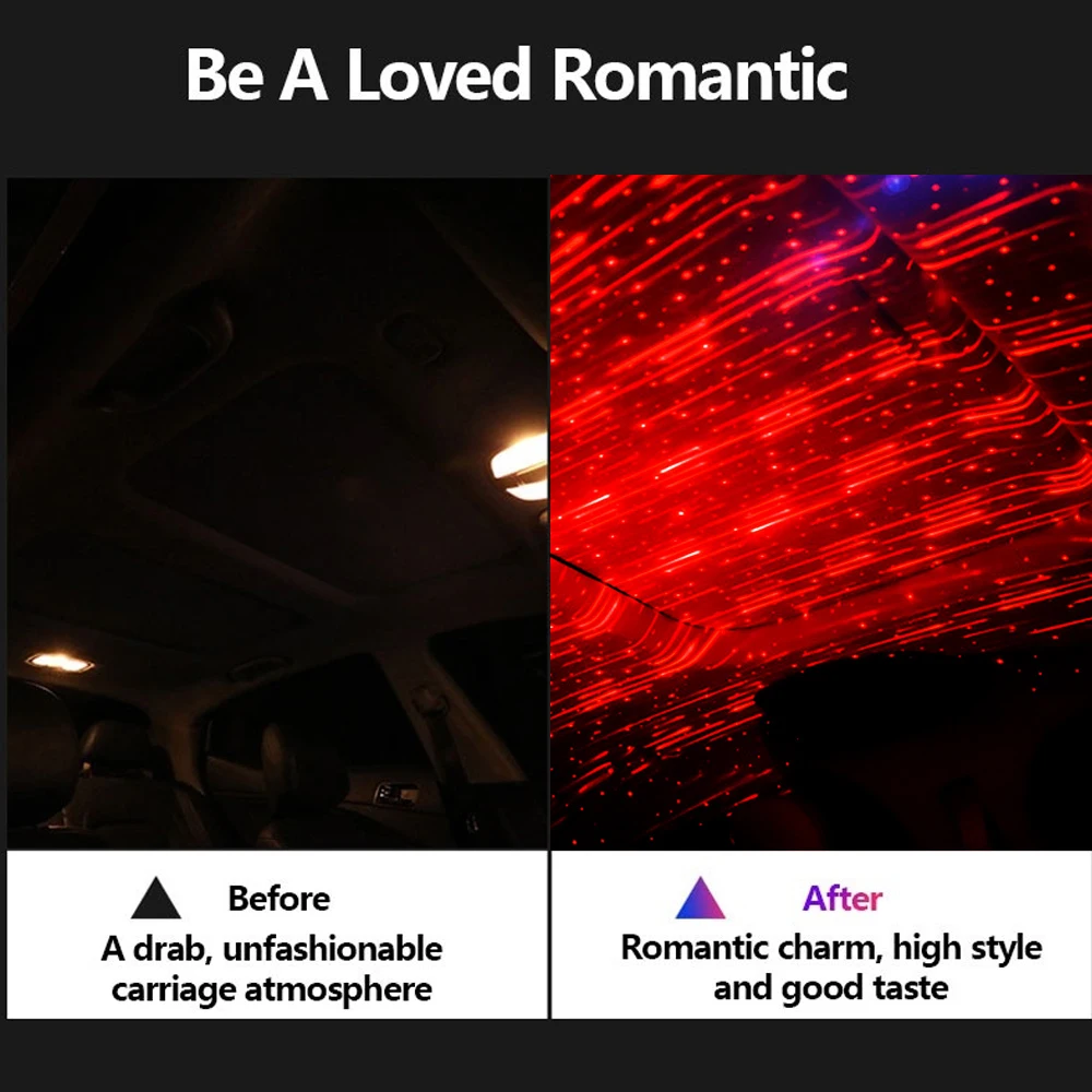 Автомобильные декоративные Звездные огни Usb Освещение для интерьера потолочное