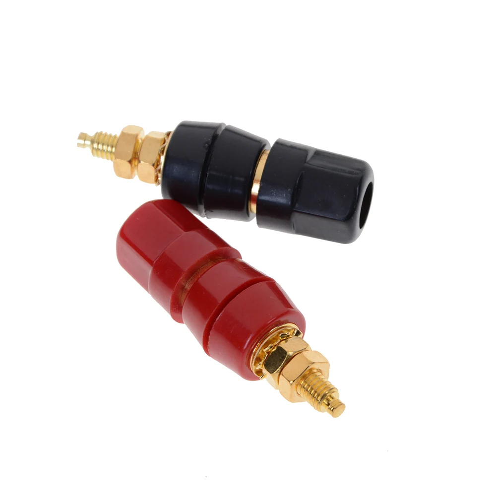 1 пара (черный + красный) терминалы красные черные разъем уселитель для