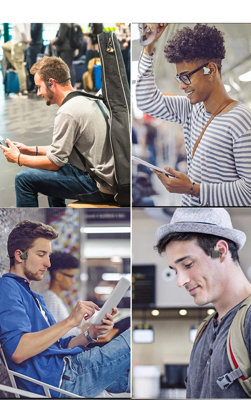 Bluetooth 5,0 оригинальные наушники костной проводимости R9 Беспроводной спортивные наушники с нашейным ободом для iPhone Xiaomi huawei чехол для телефона