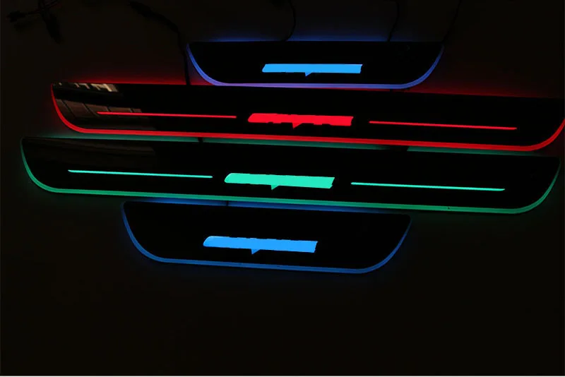 Car-styling FIT for Honda CIVIC LED Door Sill Scuff Plate Welcome Pedal threshold shining brilliant pedal 2006-2011 | Автомобили и