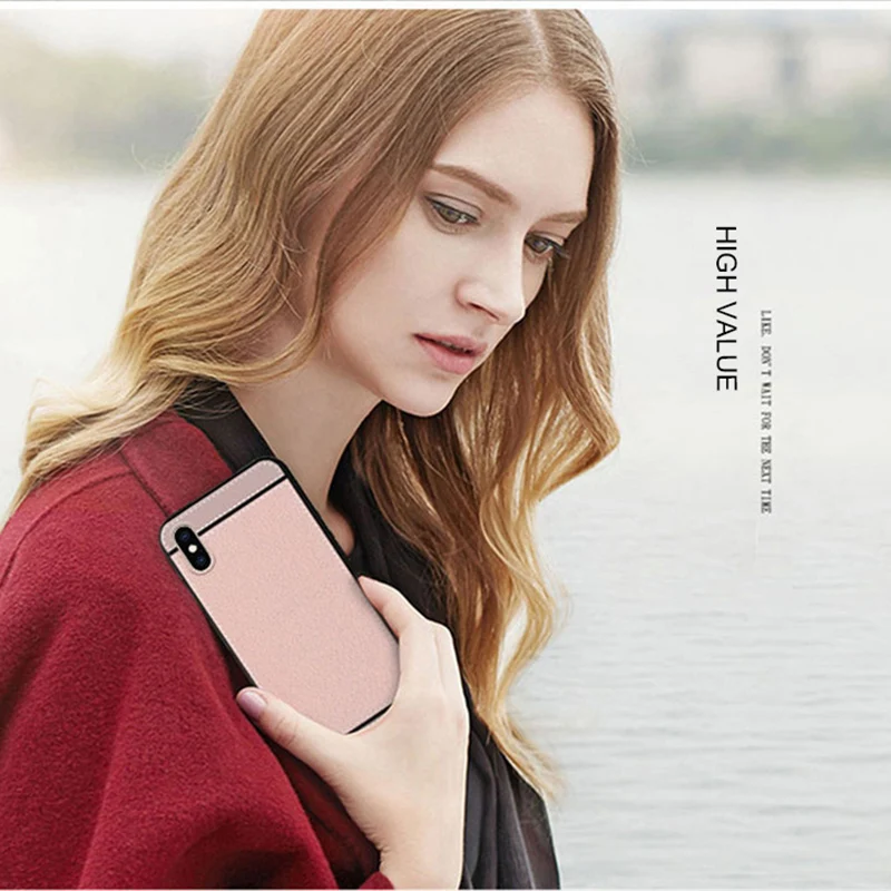 Роскошный кожаный чехол из ТПУ для iPhone X XR XS Max 8 7 6 6S Plus ультра тонкий мягкий 5 5S se 4 4S