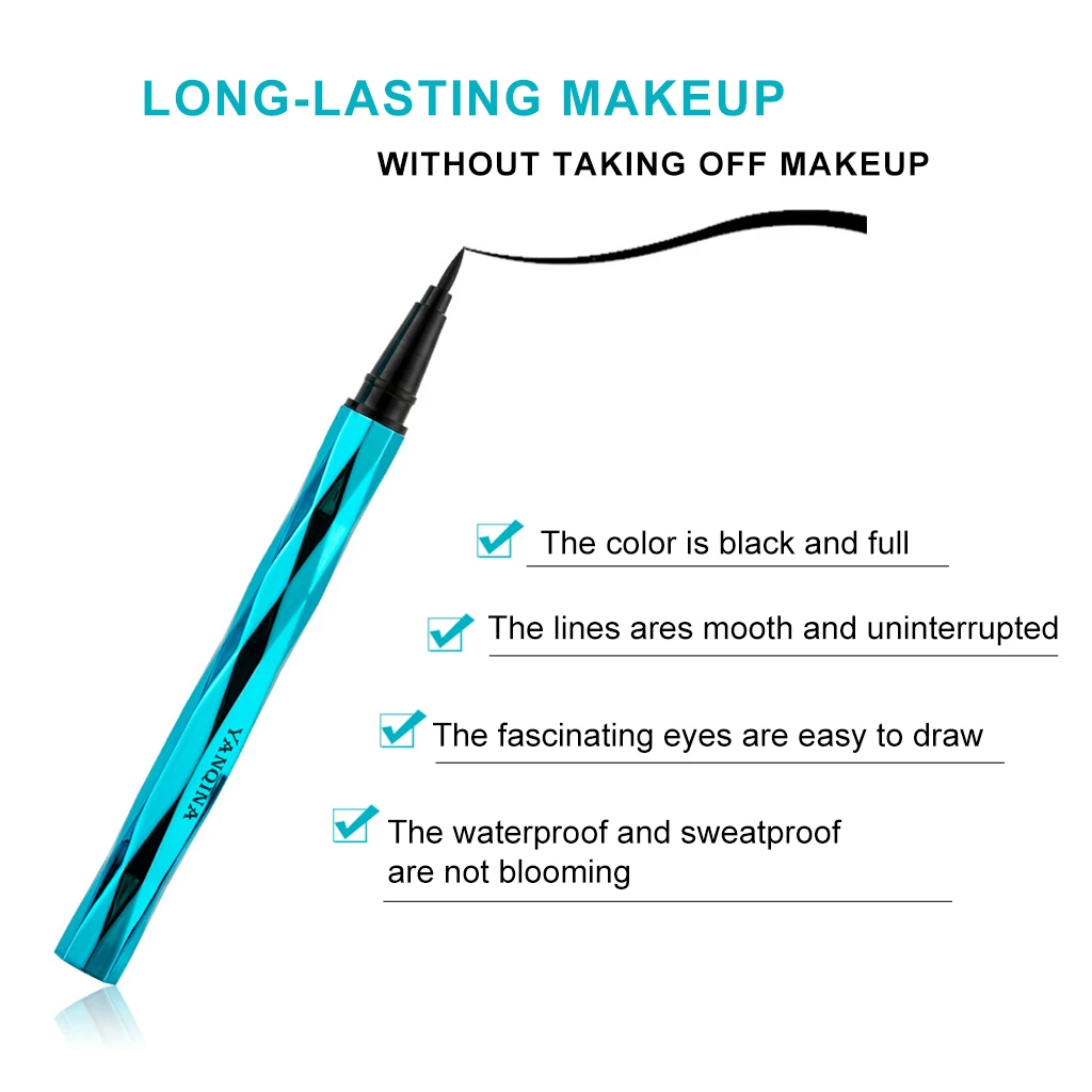 Yanqina eye makeup blue diamond cut Разработанный карандаш для глаз водостойкий стойкий Быстросохнущий подводка для глаз тату ручка YAN043