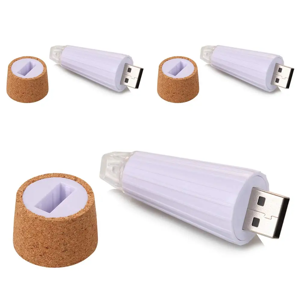 Пробка в форме USB Перезаряжаемый светодиодный ночник супер яркая пустая бутылка