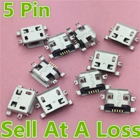 10pcs g15 micro usb 5pin b type female connector for mobile phone micro usb jack connector 5 pin charging socket sell at a loss