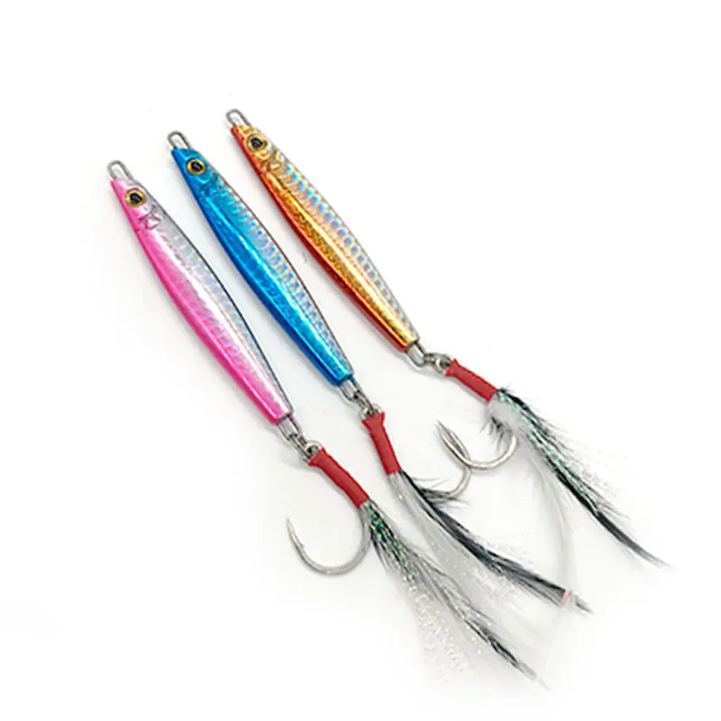 3D печать лазерная искусственная приманка с металлической ложкой для джиггинга в