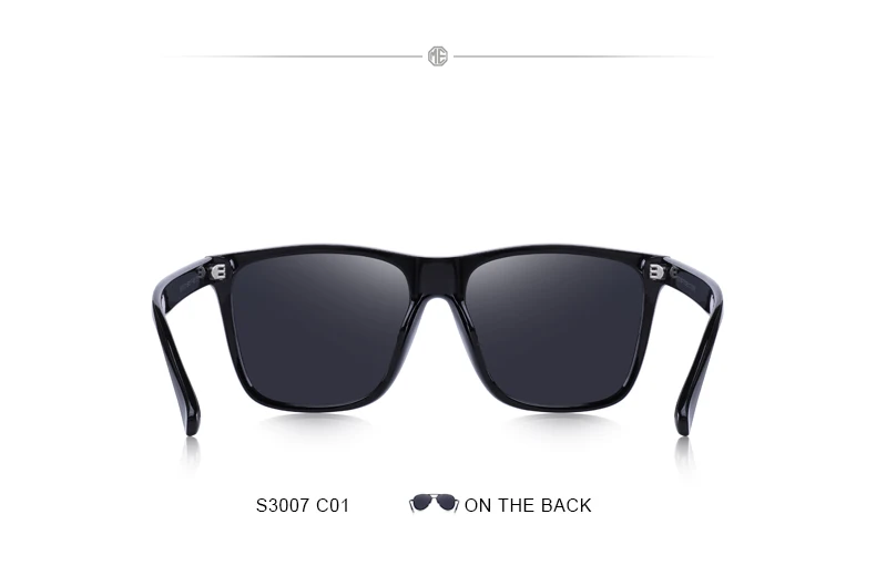 MERRY'S Men Polarized Sunglasses Male Driving Shades Classic Sun Glasses For Men Spuare Mirror Summer UV400 Oculos S3007