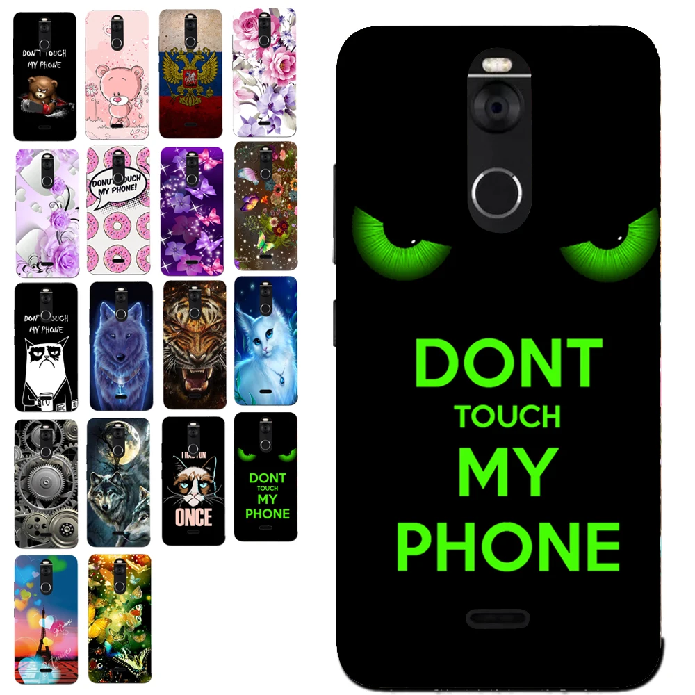 Чехол с зелеными глазами и надписью Don't Touch для Fly FS520 Selfie 1|case for fly|case forcase case |