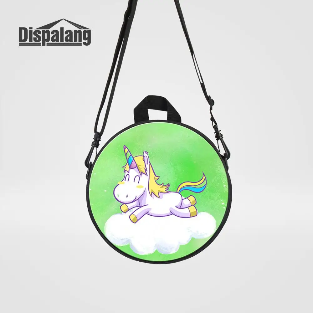 Backpack45 Dispalang новые Мультяшные детские сумки-мессенджеры с принтом лисы для девочек милые животные круглые Rugtas детские мини сумки через плечо - Цвет: Backpack45