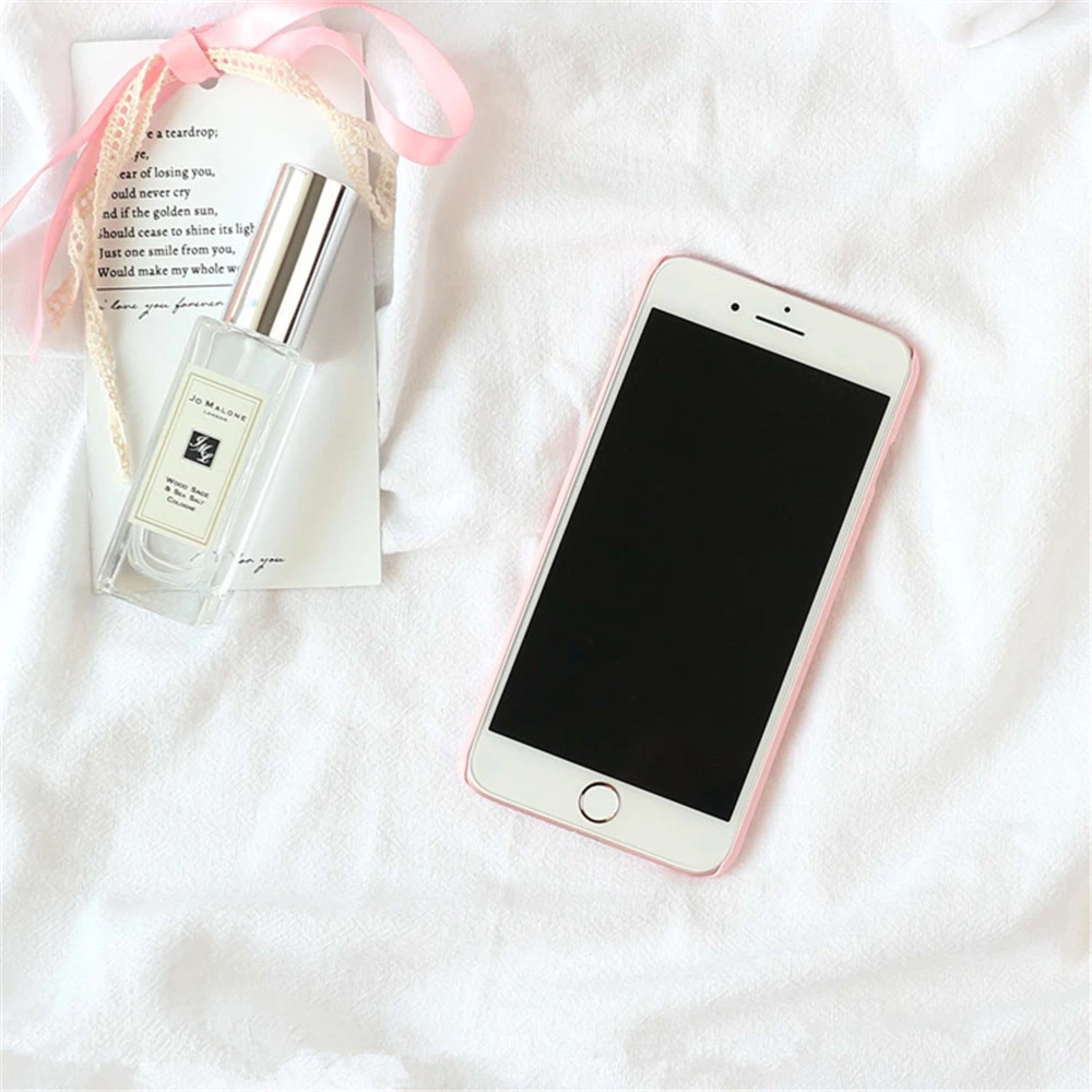 Lovely Cartoon Peach Smiley face Ultra Thin Matte Hard PC Phone Case For iPhone 5 5S SE 6 6S 7 8 Plus X 10 Shell Capa |