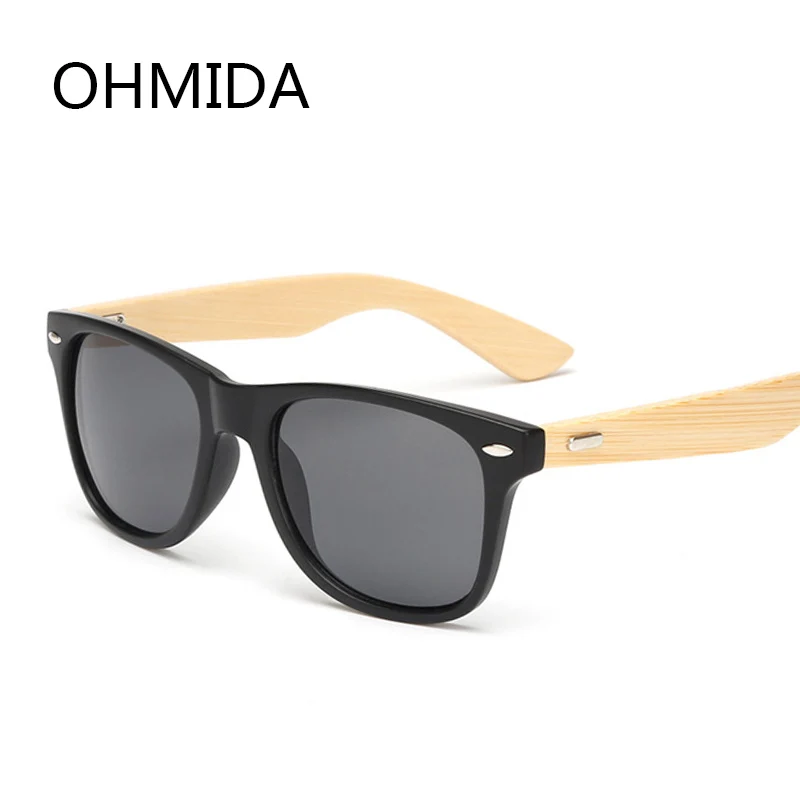 OHMIDA новые бамбуковые солнцезащитные очки мужские деревянные Солнцезащитные