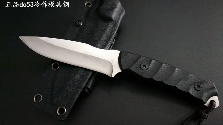 

63HRC Survival knife outdoor DC53 steel high hardness small straight knife outdoor essential tool for self-defense Favorites