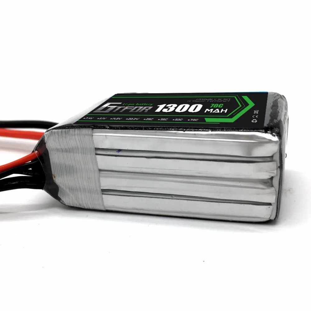 GTFDR 6S RC Lipo батарея 22 2 V 1300mah 70C Burst140C Bateria для Align Trex 450 450L вертолеты модели
