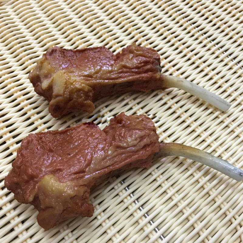 Имитация ягненка отбивной стейк горячий горшок ломтик сырой свинины ломтики