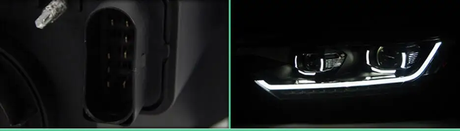 2 шт. автомобильный Стайлинг для Passat B8 фар~ Magotan фары DRL HID фара ангельский глаз биксеноновые фары аксессуары