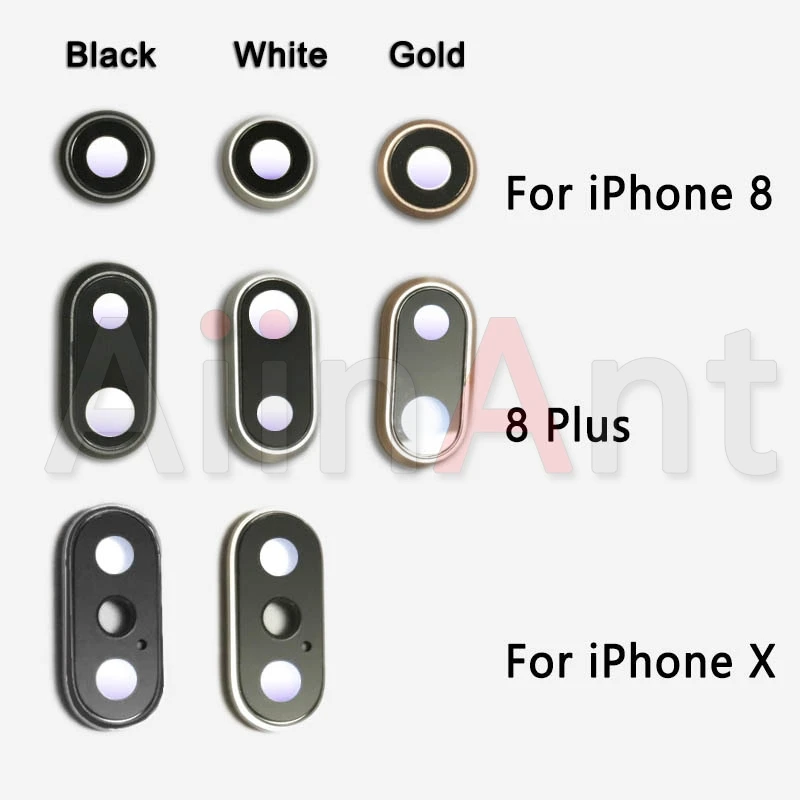 Сапфировое стекло задняя камера Стекло кольцо для iPhone 7 8 плюс объектив камеры кольцо Крышка Замена Ремонт Запчасти