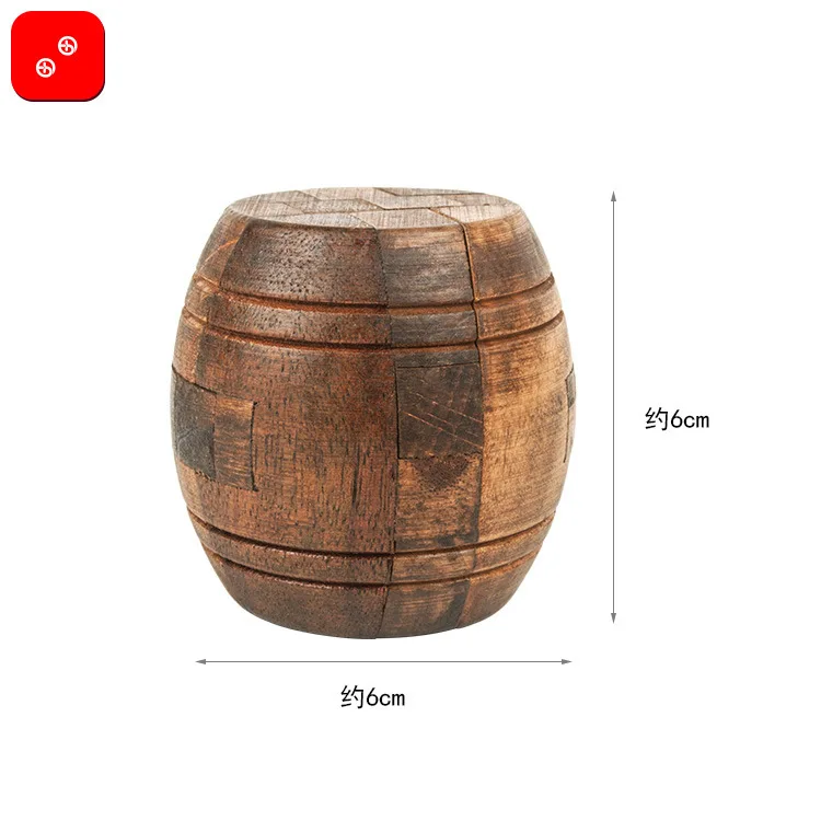 3D ведро для вина русский лубан обучающая игрушка Развивающие деревянные