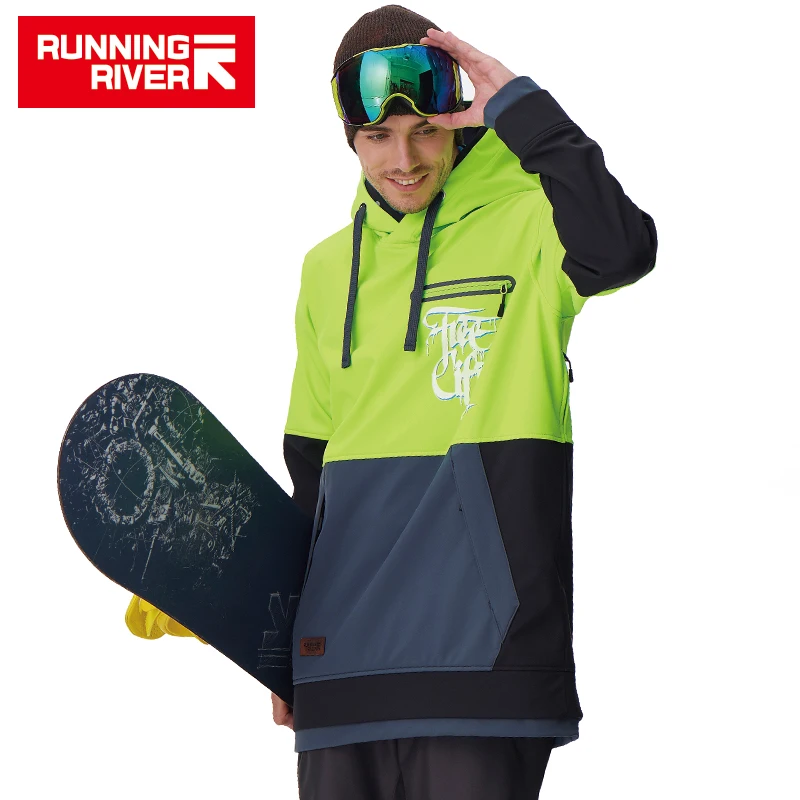 RUNNING RIVER Brand Men Snowboarding Hoodie 2018 High Quality Hooded Outdoor Sports Ski Snowboard Jacket 5 Colors 3 Sizes #G6225