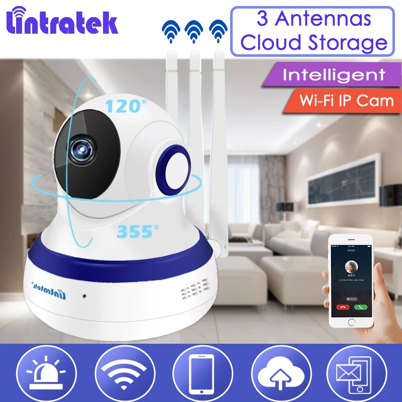 2MP Clould хранения Full HD 1080 P Беспроводной IP Камера Wi Fi Видеоняни и радионяни Mini + 3