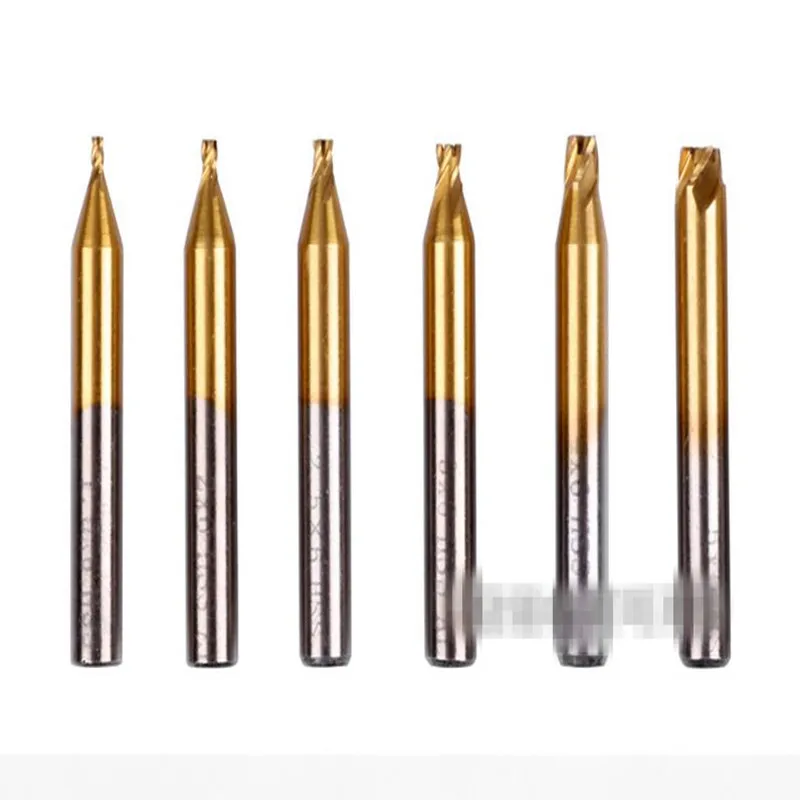 HSS титаном Концевая фреза фрезерный резец ключа для Вертикальный Станок нарезки