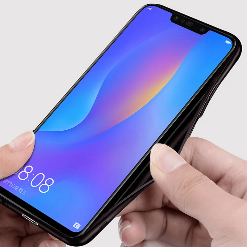 Чехол для huawei nova 3i тканевый чехол MOFI 3 задняя крышка с мягким краем полным