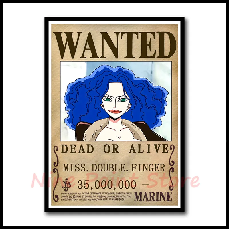 ONE PIECE WANTED плакаты Луффи Зоро Санджи нами мелованная бумага постеры для украшения дома Бумага для рисования украшения спальни бескаркасные