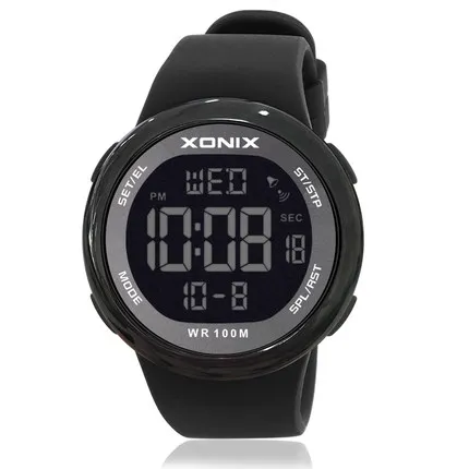 NY-006(Silicone) Горячее предложение! Распродажа! Модные мужские спортивные часы, водонепроницаемые, 100 м, для отдыха на открытом воздухе, многофункциональные цифровые часы, для плавания, дайвинга, наручные часы, Reloj Hombre - Цвет: NY-006(Silicone)