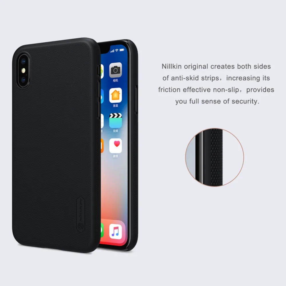 Чехол Nillkin для iPhone X XS 5 8 '' матовый щит жесткая задняя крышка из поликарбоната