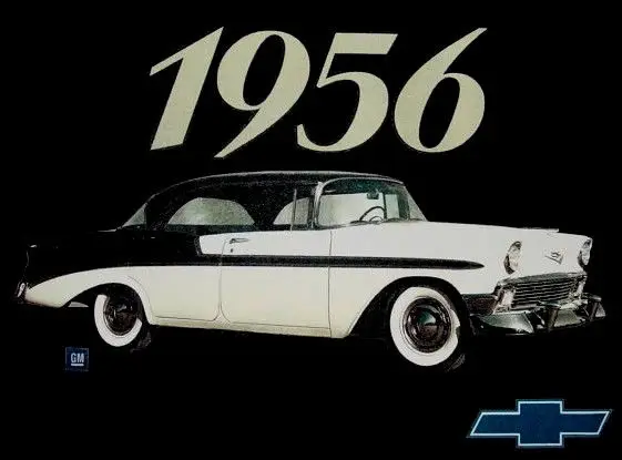 Футболка &quotChevy 1956 Bel Air Chevrolet&quot auch als Damen Girli Shirt NEU|Мужские футболки| |