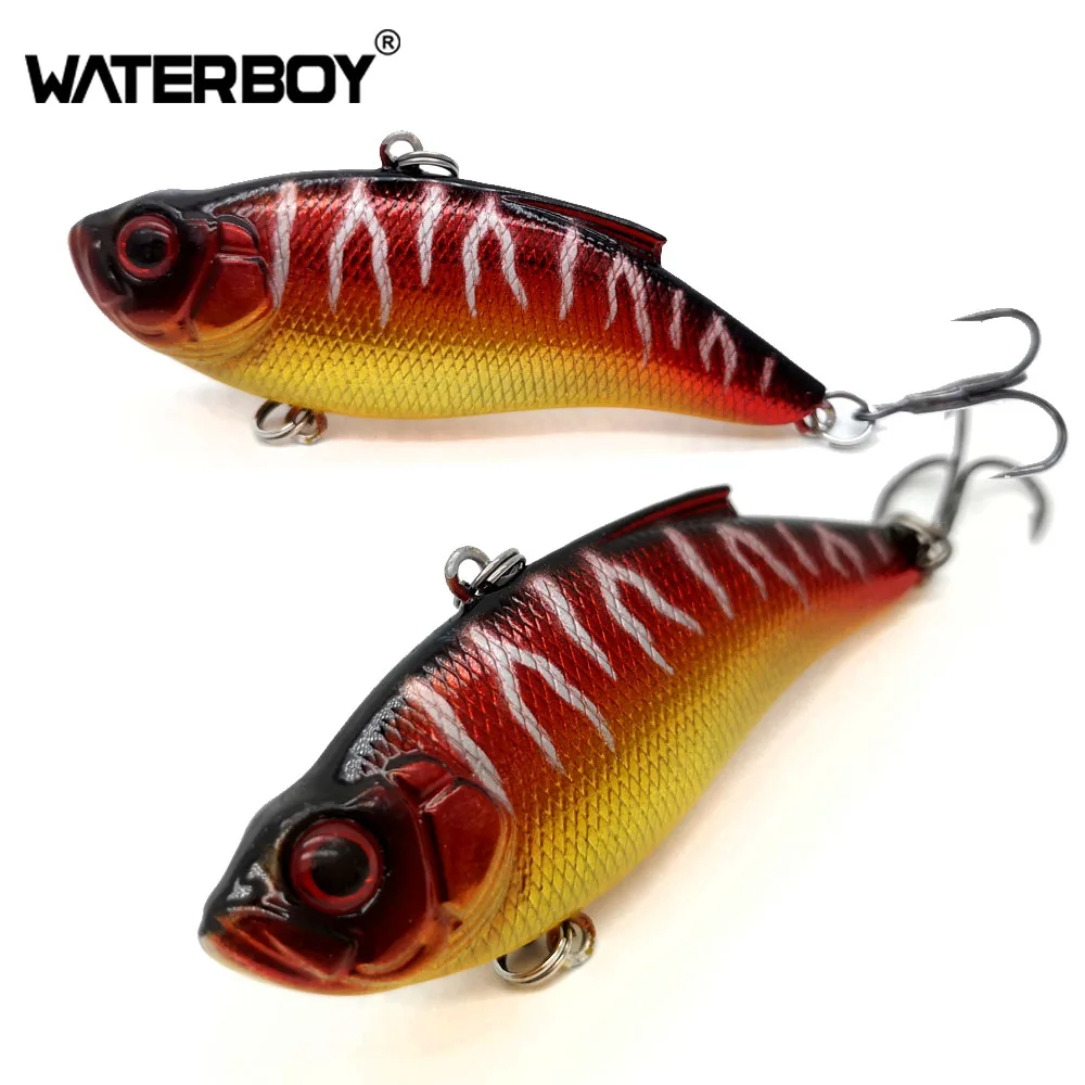 WATERBOY 7.5cm16.5g VIB приманка жесткая искусственная Рыбалка Vibe Lipless новая пластиковая Вибрация жесткая шумная погремушка Тонущая вибрационная приманка