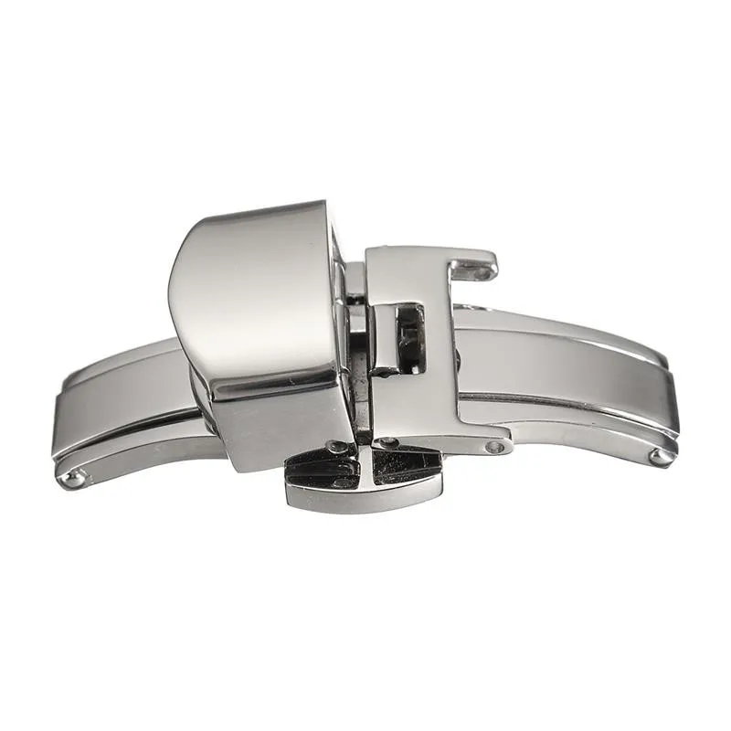 Автоматическая раскладная застежка бабочка двойной клик из нержавеющей стали