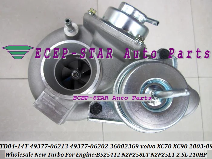 Бесплатная доставка TD04 49377-06202 49377-06200 8603226 8692518 Turbo для VOLVO PKW XC70 XC90 S60 S80 V70 2003- B5254T2 2.5L |