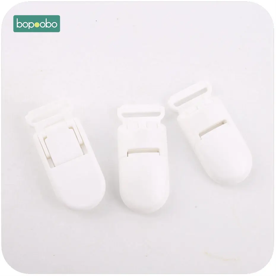 white clip Bopobo зажимы для сосок, безопасные детские пластиковые зажимы для сосок, 5 шт., соска для младенцев, не токсичный материал, Детские Прорезыватели, поделки своими руками - Цвет: white clip
