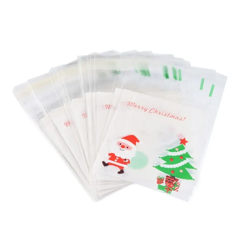 50 шт./компл. самоклеющиеся конфетные пакеты пластиковые для самостоятельного