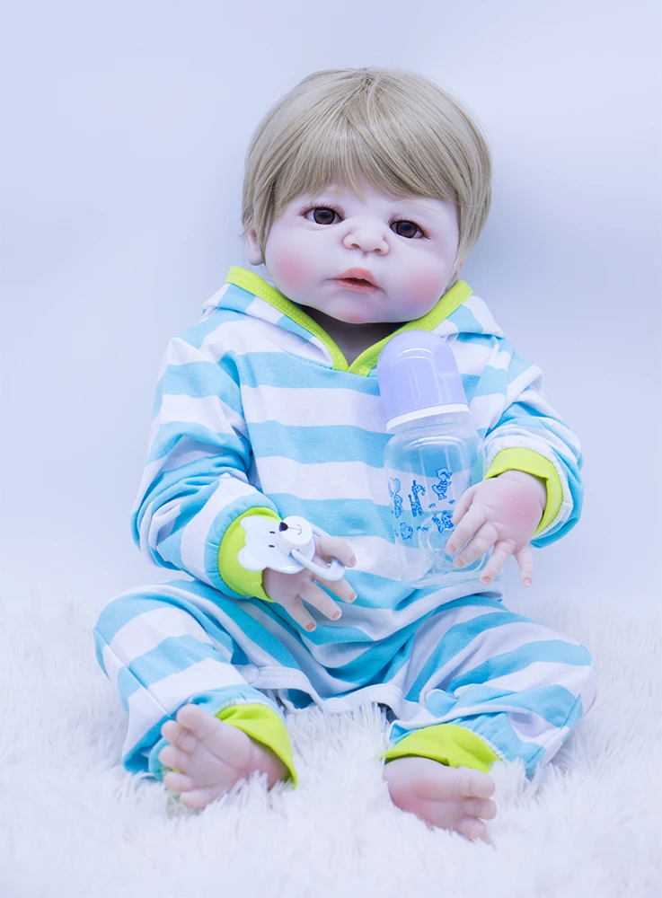 22 &quotвысокое качество силиконовые восхитительные реалистичные мальчик Bonecas Baby