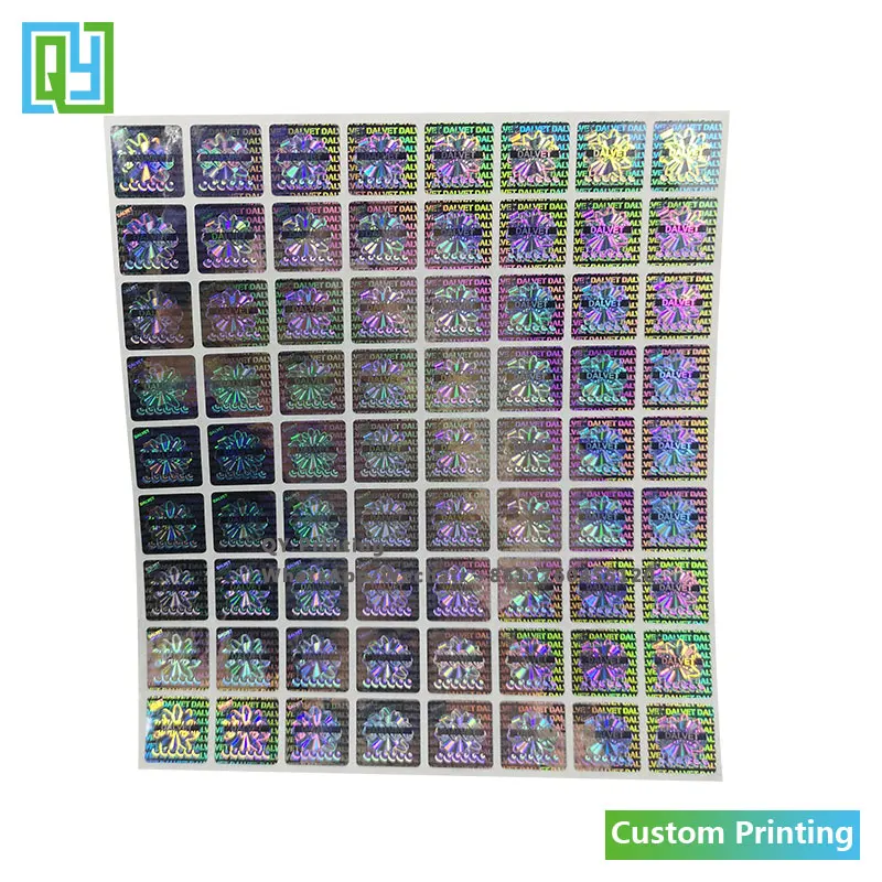 10000pcs 15x15 мм Бесплатная доставка Пользовательские печати 3D серебряные наклейки
