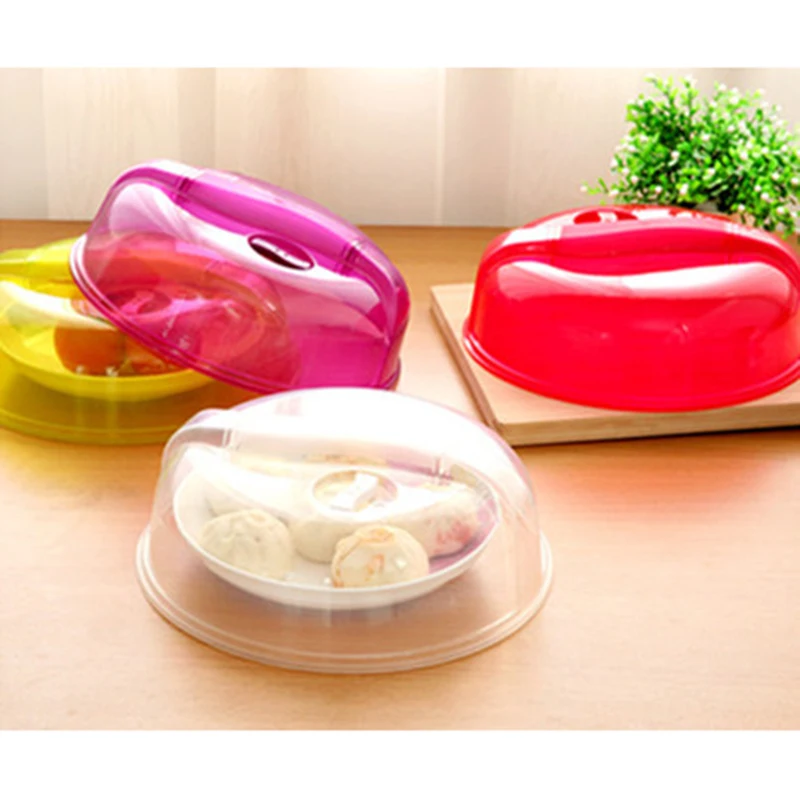 1 шт. прозрачная СВЧ вентилируемая тарелка блюдо Крышка для еды