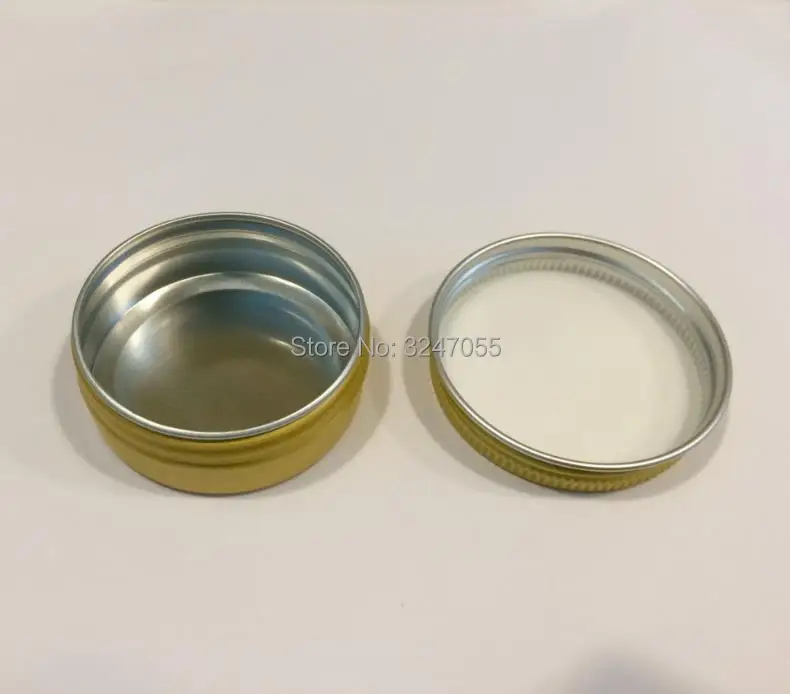30ml/ж D50 * H20mm золото пустые для косметического крема упаковочная банка Алюминий