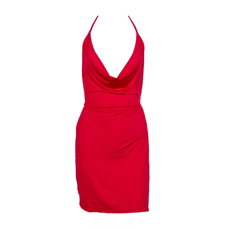 Сексуальные женские платья с V образным вырезом и открытой спиной летнее