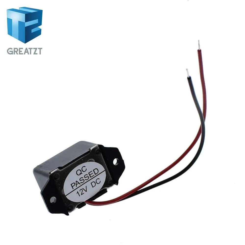 GREATZT звуковой сигнал оповещения DC 12V 85dB мини электронный будильник зуммеры постоянного тон