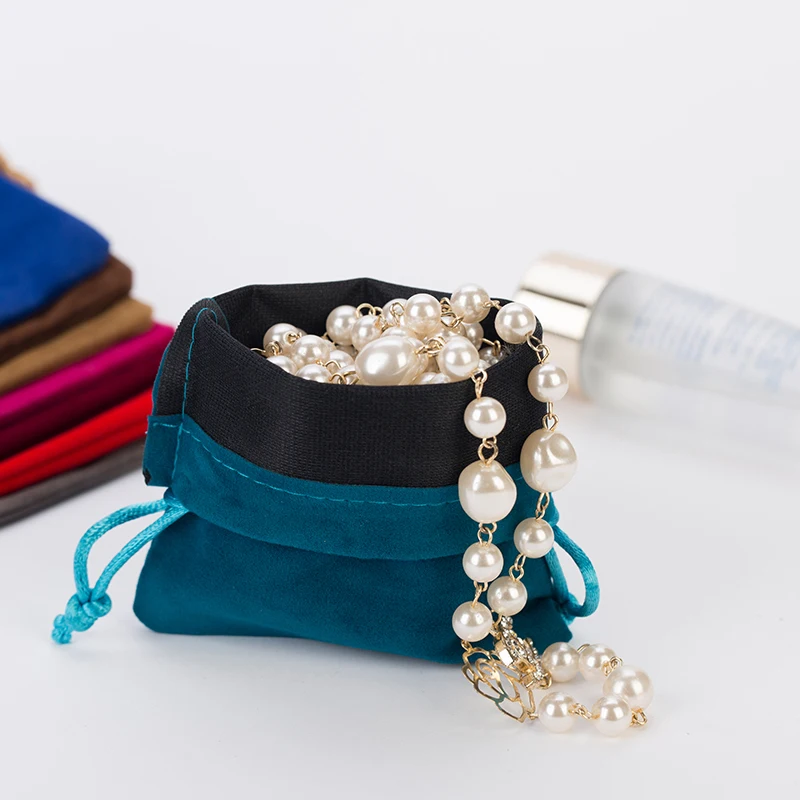 Бархатные Мешочки для ювелирных изделий 9 х12 см на шнурке