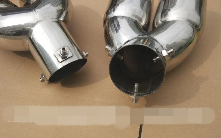 Задний хромированный глушитель для Peugeot 3008 2013 2014 2015 2016|pipe end|trim chrome3008 chrome |