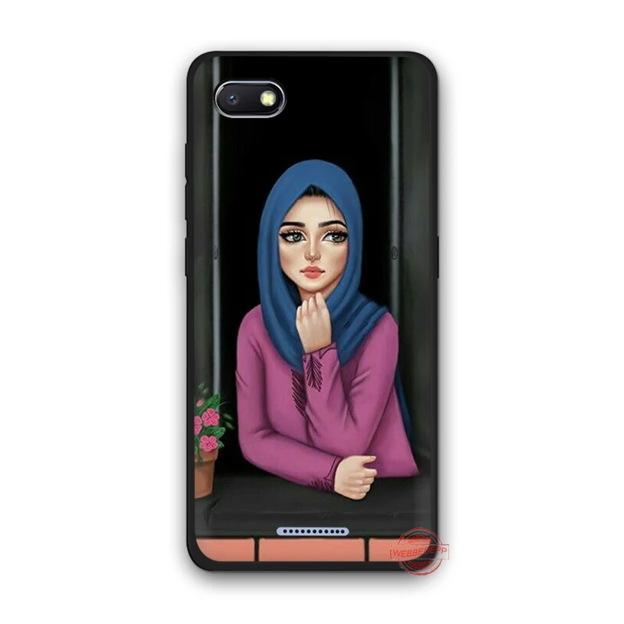 WEBBEDEPP Oriental Woman In Hijab Face Muslim Islamic Gril Soft Case for Redmi Note 8 7 6 5 Pro 4A 5A 6A 4X Plus S2 Go Cases | Мобильные